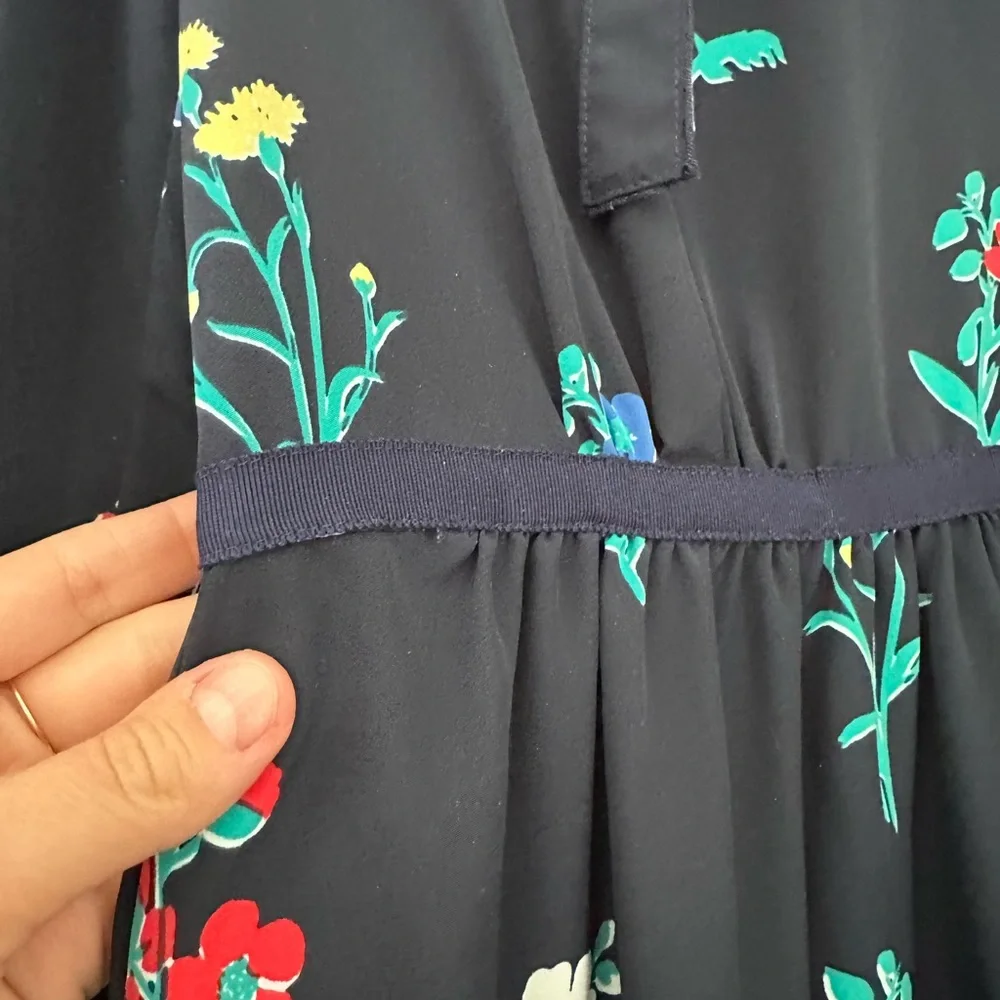Draper James Navy & Floral Dress - Picture 4 of 11